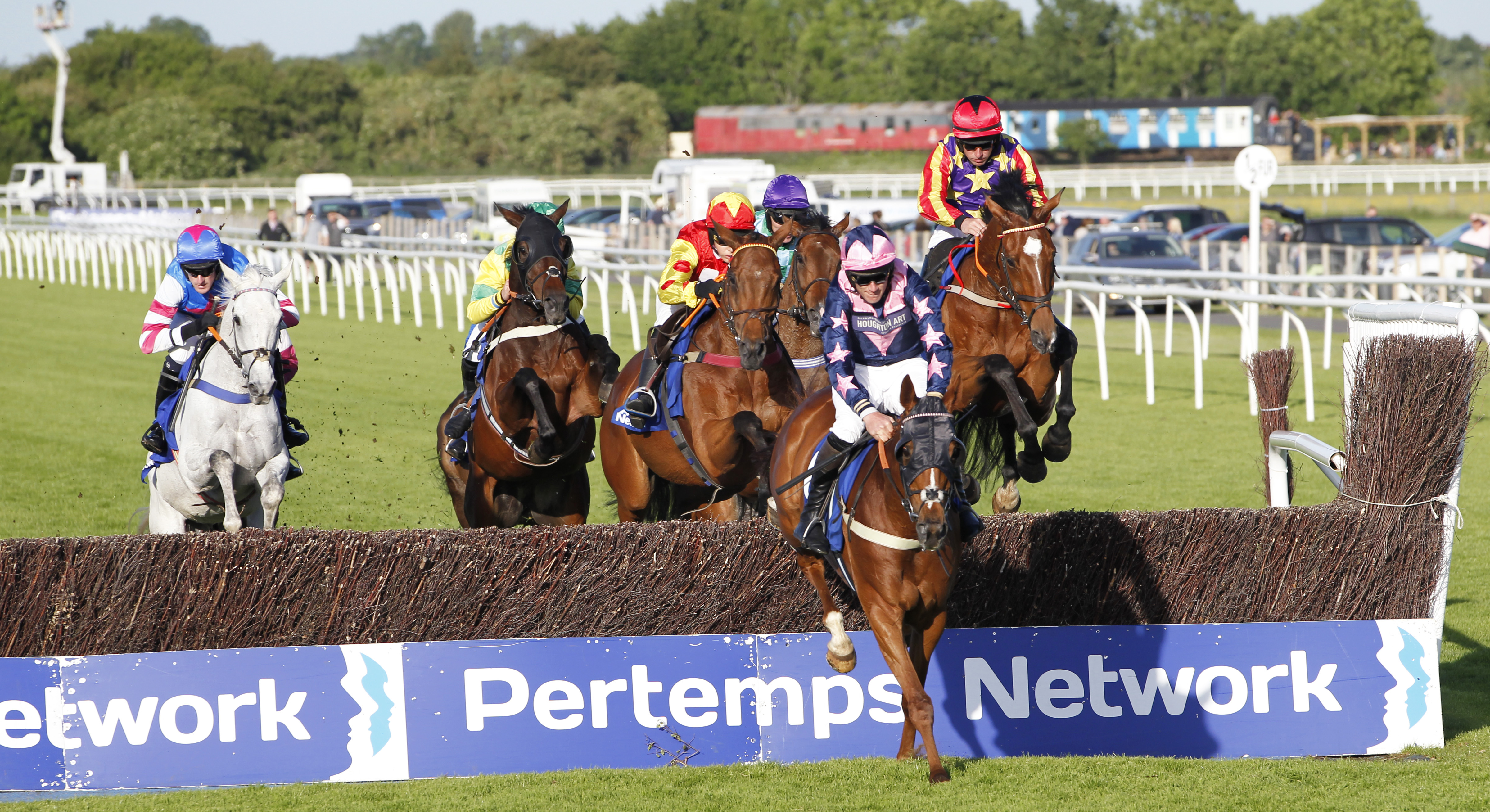 Le Breuil leads Vaucelet (right) and Dandy Man